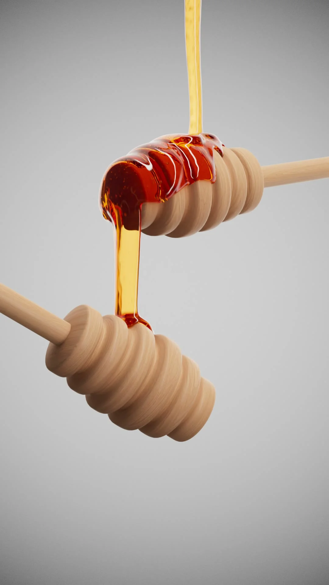 Honey Falling Simulation
